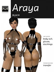 Akary latex body sheer latex and a mesh